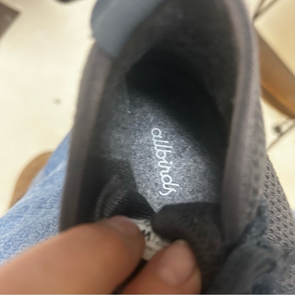 Allbirds Tree Topper Mid Top W7 Charcoal Lace Up Sneakers Wool Runner Shoes ECO - Picture 5 of 9